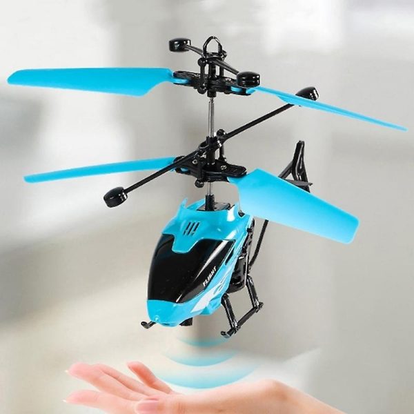 Rechargeable Flying Hand Sensor Control Helicopter | Sensing Flight With Lights, Remote-controlled Aircraft, Withstanding Impact And Playing (random Color)